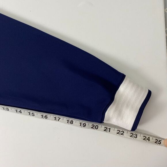 F&G Tech Golf Jacket Sweater Full Zip Size‎ M Blue White Pockets Logo - Picture 14 of 15